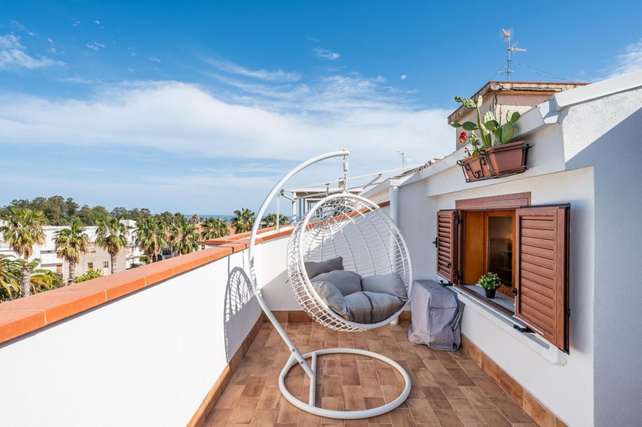 Naxos Charming Penthouse With Swimming Pool X6 Lejlighed Giardini Naxos Eksteriør billede